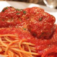 Spaghetti & Meatballs · Classic Tomato Sauce, Spaghetti & Meatballs.