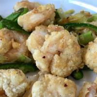Salt & Pepper Shrimp · Spicy. Lightly batter shrimp in chef's signature seasonings.