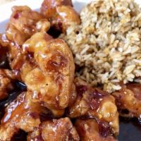 General Tso Chicken · Spicy. Deep fried chicken in chef's spicy signature sauce.