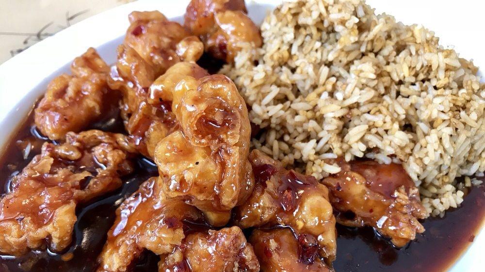 General Tso Chicken · Spicy. Deep fried chicken in chef's spicy signature sauce.
