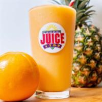 Hole In One (24 Oz) · Orange Juice, Pineapple Sherbet, Orange Sherbet, Pineapples and Ice.