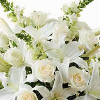 Sympathy 5 · All white Symathy flowers