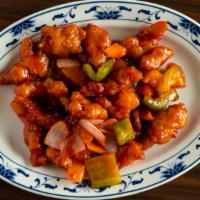 Sweet And Sour Chicken · Poultry cooked with or incorporating both sugar and a sour substance.
