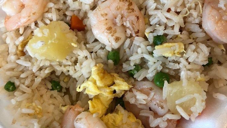 Hawaii Fried Rice Lunch · A refreshing twist of pineapple and shrimp are added to make this traditional new favorite.