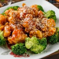 Sesame Chicken Special · Lightly battered chicken, quick fried in a sweet sauce.