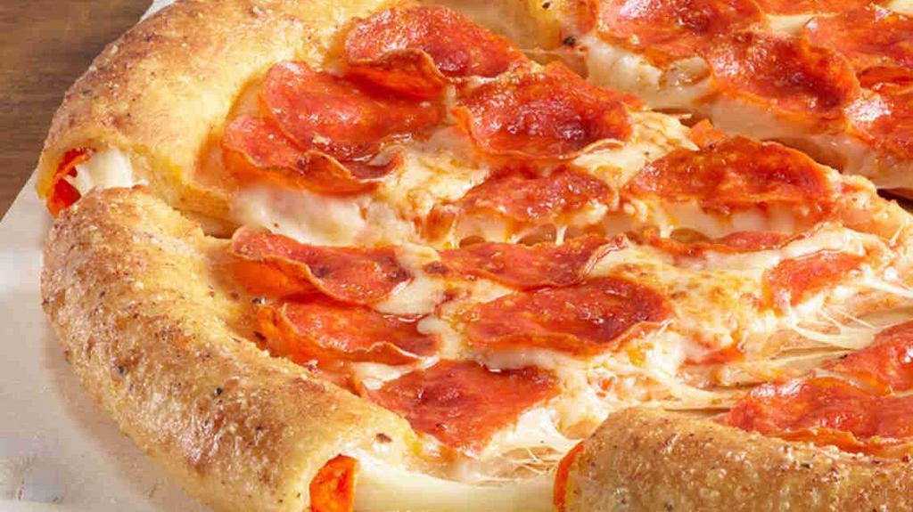 Epic PepperoniStuffed Crust Pepperoni Pizza via Papa Johns