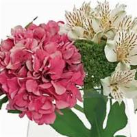 Sweet Dreams · Sweet dreams are made of this... a sprig of pretty pink hydrangea and snowy white blooms, pa...