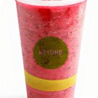 Frozen Infused Lemonade · A refreshing frozen lemonade, blended with your choice of real fruit.