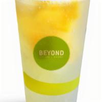 Infused Lemonade · A refreshing infused lemonade, topped with your choice of real fruit.