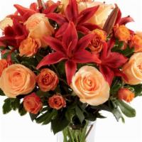 The Ftd® Tigress™ Bouquet · The FTD® Tigress™ Bouquet echoes with the fiery colors of the autumn harvest. Sweet peach ro...