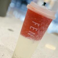 Strawberry Breeze · Fresh sweet strawberries blended into an ice-cold slush and accompanied by some tangy lychee...