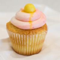 Strawberry Lemonade · Lemon cake filled with strawberry filling and topped with lemon and strawberry buttercream a...