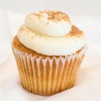Sweet Potato · Sweet Potato spice cake topped with cream cheese frosting.