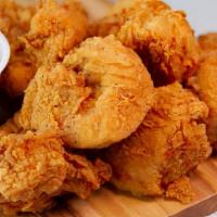 Chicken Dippers (6) · Six (6) extra crispy hand-breaded chicken breast pieces served with a side of our Chicago mi...