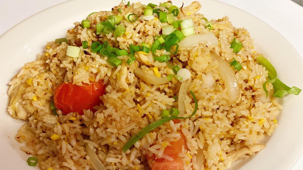 Sala Thai Fried Rice · Popular. Served with your choice of meat with rice, egg, tomatoes, onions, green onions, and brown sauce. Add addons for an additional charge.