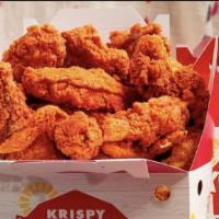 Family Meals Chicken & Tenders · Serves 4-6. 12-pc chicken mix, six pieces Cajun tenders, six biscuits and family fries. 6540...
