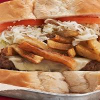 Pitts-Burger And Cheese · Our number two best seller and a Pittsburgh classic. A seasoned beef patty served Primanti-s...