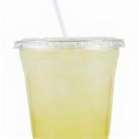 Yuzu Ginger Lemonade · Fresh lemons with ginger and yuzu juice. Sweetened with cane sugar.