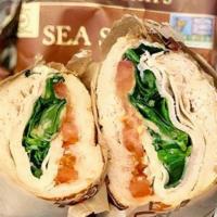 Turkey & Spinach Sandwich · Oven-Roasted Turkey, Fresh Baby Spinach, Provolone, Swiss Cheese, Sliced Roma Tomato and Dij...