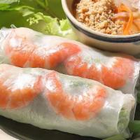 Spring Rolls (2) -  Gỏi Cuốn (2) · Spring rolls-fresh vegetables, shrimps and avocado.