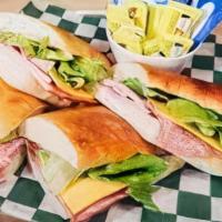 Gondola (8 Inch) · A delicious combination of ham, salami, American cheese and lettuce. We're famous for this o...