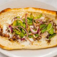 Philly Beef (8 Inch) · A select cut of hand sliced roast beef dipped in au jus and topped with onions, green pepper...