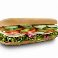 Veggie · Provolone cheese, spring mix, cucumbers, green peppers, onions & tomatoes