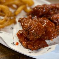 16 Boneless Wings · 16 boneless wings with choice of sauce(s) and ranch or bleu cheese