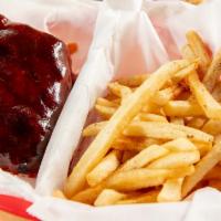 Rib Tip Dinner · One pound of meaty tender tips grilled to perfection and served with Fries and Bread.