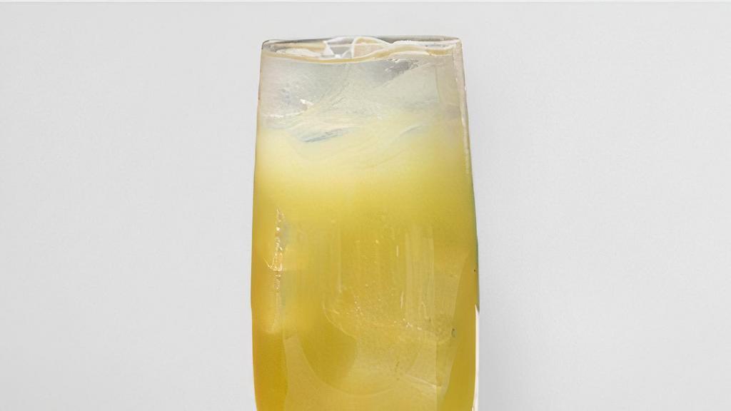 Mango Matcha Jeweled Lemonade  · Delicious all natural mango puree mixed with matcha and homemade lemonade.