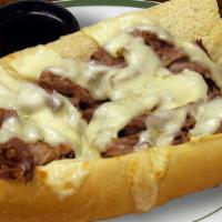 The Big Cheese · Italian beef topped with provolone & mozzarella cheese. (1022 Cal)