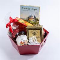 Ultimate Gift Basket · Custom basket with assorted edible items  - made sweet ,savory & spicy  in basket with cello...