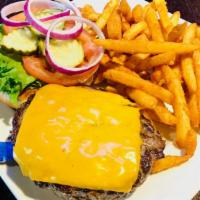Build A Burger · Fresh Half Pound Angus Patty Cooked to the medium comes with lettuce, onions & pickles. Serv...