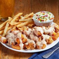 Bayou Tenders & Shrimp · O’Charley’s Famous Chicken Tenders smothered in a Cajun Shrimp sauce and crispy popcorn shri...