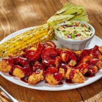 Whiskey Bbq Tenders & Shrimp · O’Charley’s Famous Chicken Tenders smothered in. whiskey BBQ sauce and popcorn shrimp. Serve...