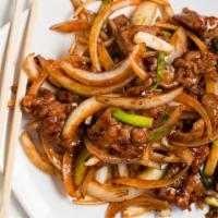 Kung Bao Beef · Hot and spicy.