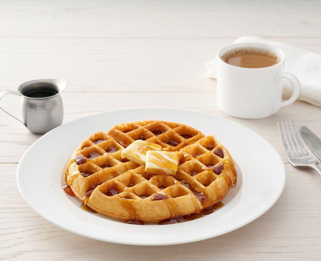 Sweet Cream Waffle · Sweet cream waffle, butter and syrup (810 cal)