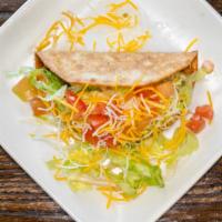 Fried Taco · Comes with lettuce, tomatoes, and shredded cheese. Choice of salsa or pico choice of chicken...