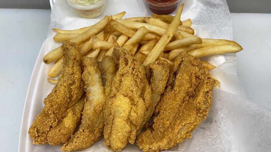 Ocean Perch · 5pc fish with fries and coleslaw