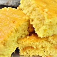 Cornbread · 2 pieces of Classic fresh made pan baked corn bread.