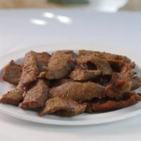 Gyro Meat · One side of our delicious gyro meat.