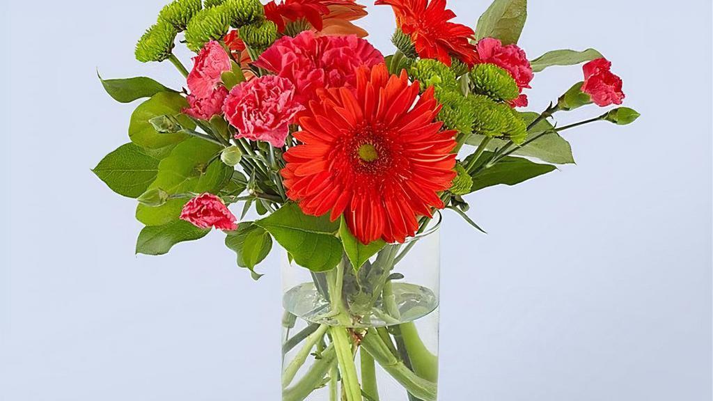 Best Dressed · This bouquet always arrives in style. Topping our list is Best Dressed, blooming with the freshest stems of the season – think gerbera daisies, carnations, roses and so much more. Vase included. Please Note: The bouquet pictured reflects our original design for this product. While we always try to follow the color palette, we may replace stems to deliver the freshest bouquet possible. Item # L5446S