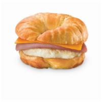 Ham, Egg, Cheese Croissant Sandwich · 