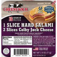 Cheesewich Colby Jack & Salami 2.5 Oz · 