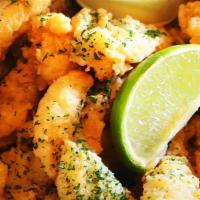 Walleye Fingers  · Served with tartar sauce and cilantro cream sauce