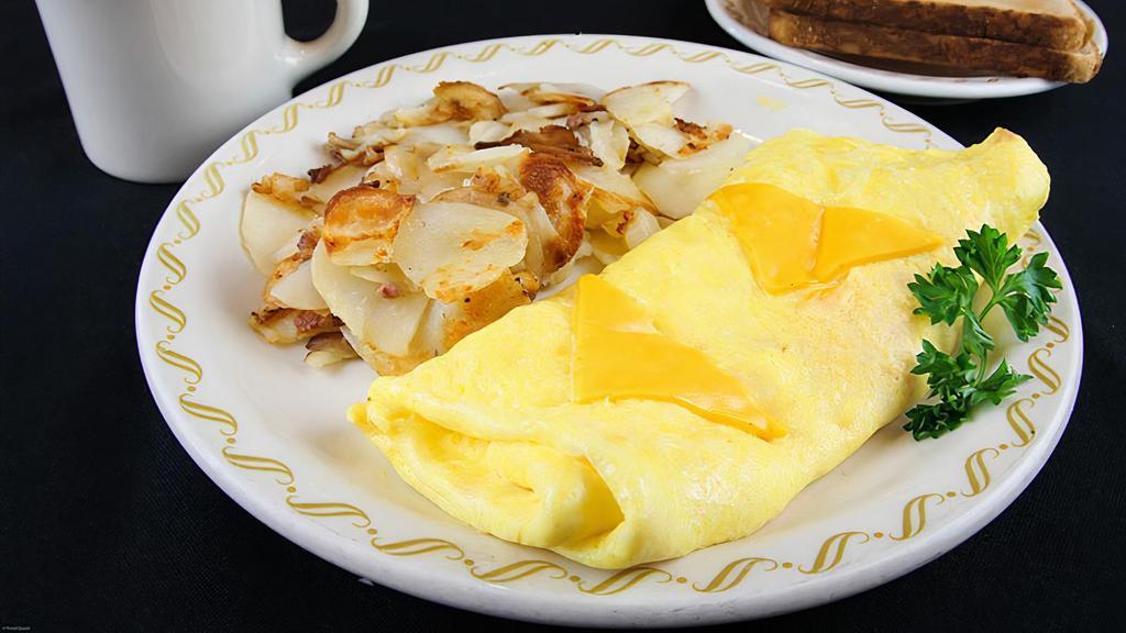 Cheese Omelette · Swiss, American, Monterey Jack or Cheddar.