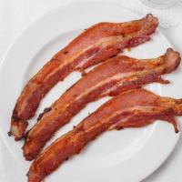 Bacon  · Cured pork.