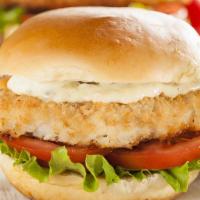 Fish Sandwich · Beer battered Icelandic cod deep or spicy red fish, deep fried, topped with American cheese,...