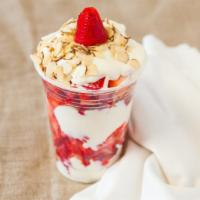 Strawberries & Cream · Freshly cut strawberries, layered with our famous home-made cream and finished with your fav...