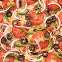 Small Traditional Vegetarian · Mushrooms, onions, green peppers, black olives and fresh tomatoes, and our special blend of ...